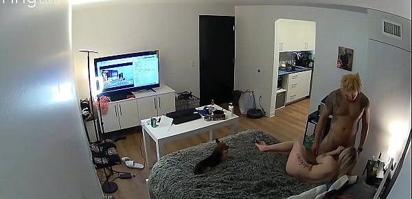  Hidden Camera catches cheating BLM Neighbor Fucking My Teen Wife in My own Bed